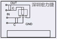 圖3：降壓電路的PCB設(shè)計(jì)示例。