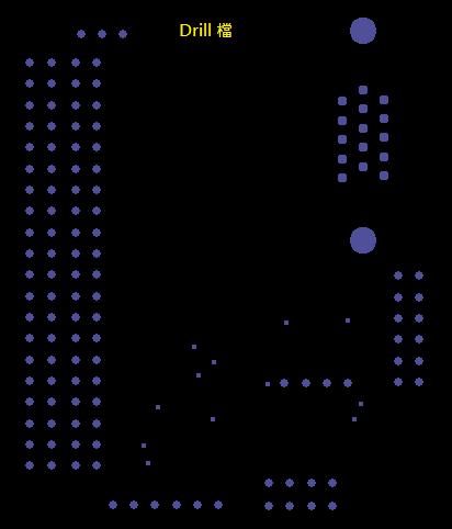 產生Drill File及 Map File 的Gerber 檔案，此會產生描述此PCB所用到的鉆孔的孔徑尺寸及鉆孔的座標資訊。