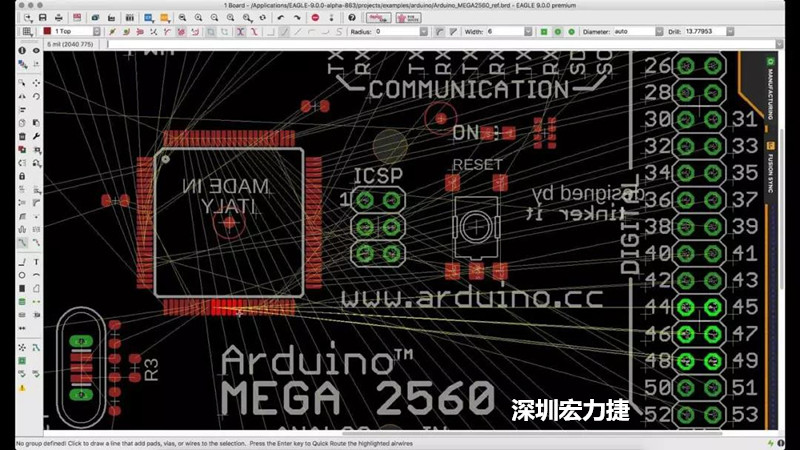 CadSoft EAGLE是一款專業的印刷電路板(PCB)設計軟件，低成本、便于使用、功能強大。